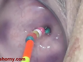 Uterus Penetration with Objects, Pumping Cervix Prolapse